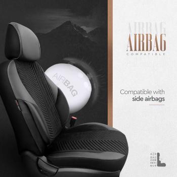 Auto Sitzbezug Set Universal Vorne und Hinten Komfortabel Komplett Set